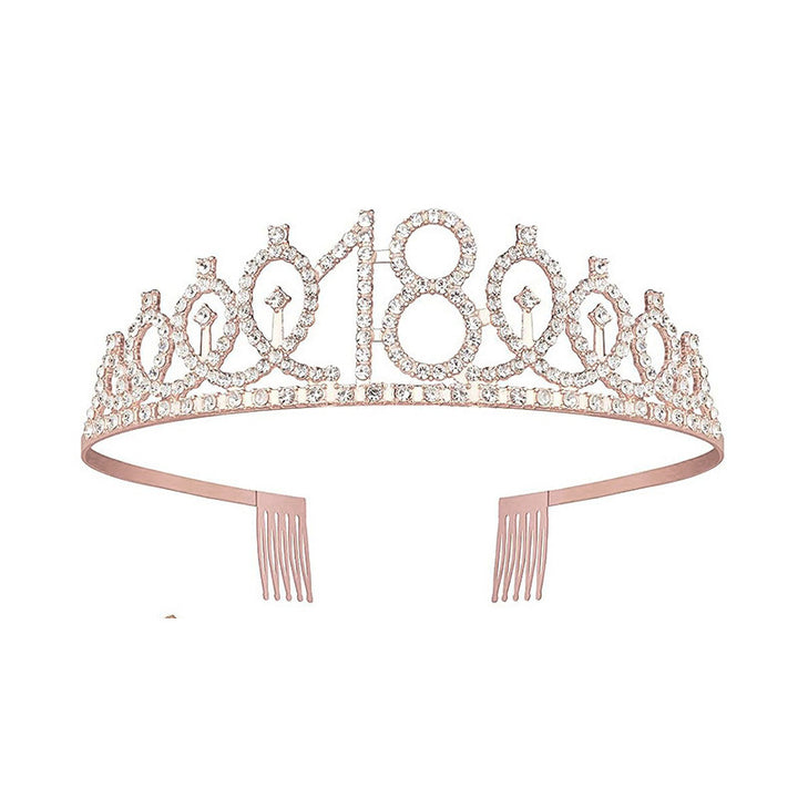 Ladies Glittering Crown with Swarovski Stones Kalsten