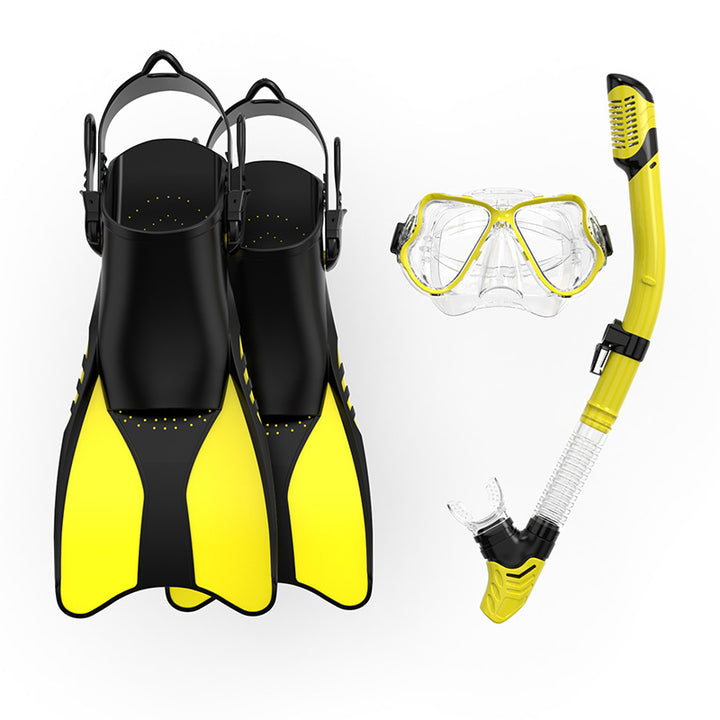 Premium Snorkel Set with Ergonomic Fins and Clear Dive Mask Kalsten