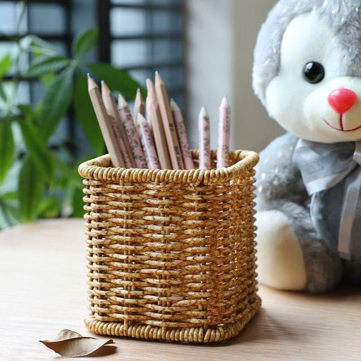 Handwoven Decorative Storage Bin Kalsten
