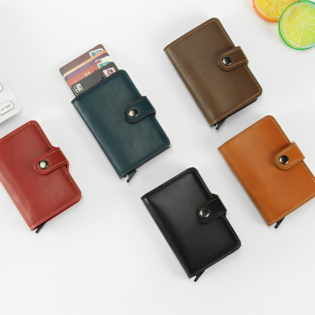 Premium Leather Credit Card Organizer