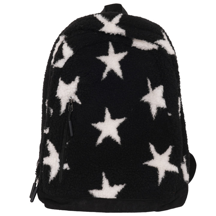 Cozy Fleece Star Print School Backpack Kalsten