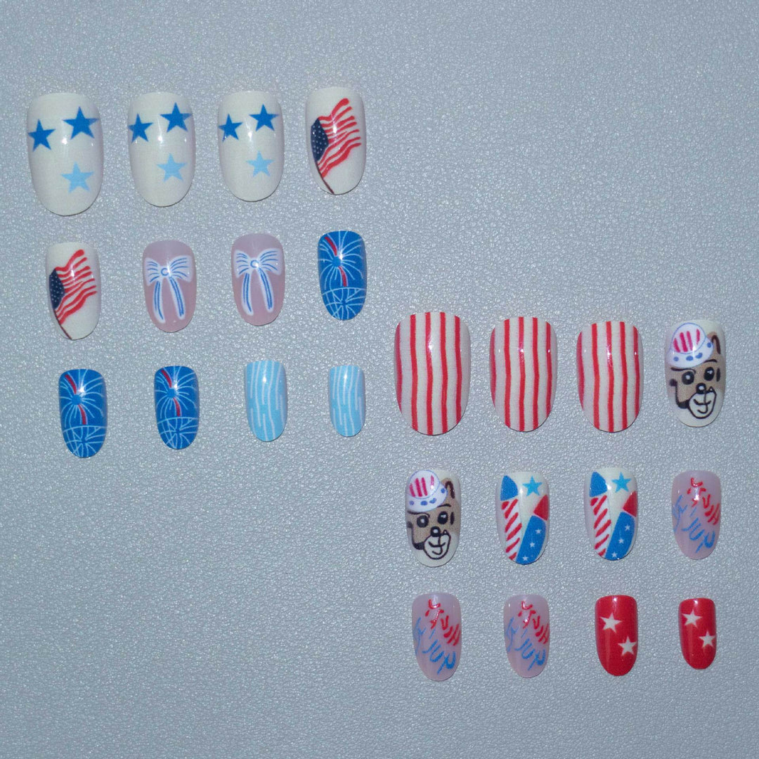 Creative Independence Day Nail Art Set