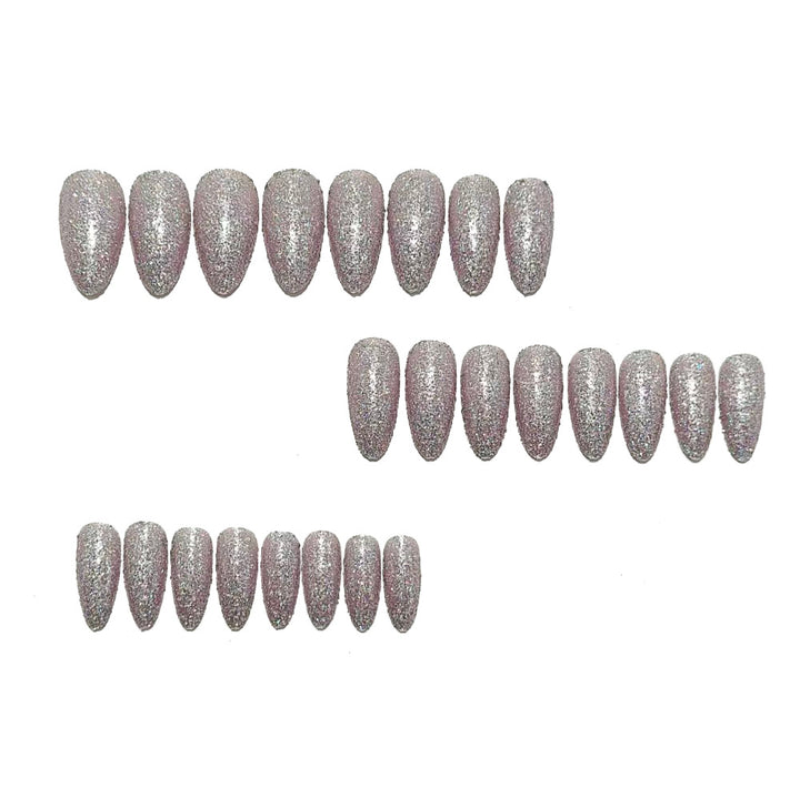 Glamorous artificial nails in elegant crystal design Kalsten