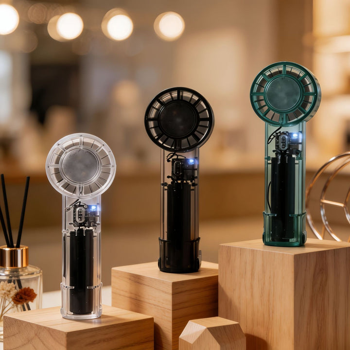 Women Portable Mini Hand Fan with Rechargeable Battery and USB Connection Kalsten