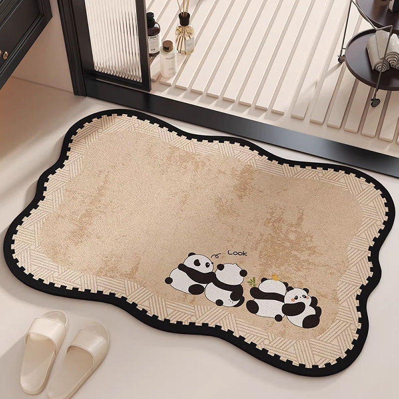 Cute Cat-Themed Bathroom Mat