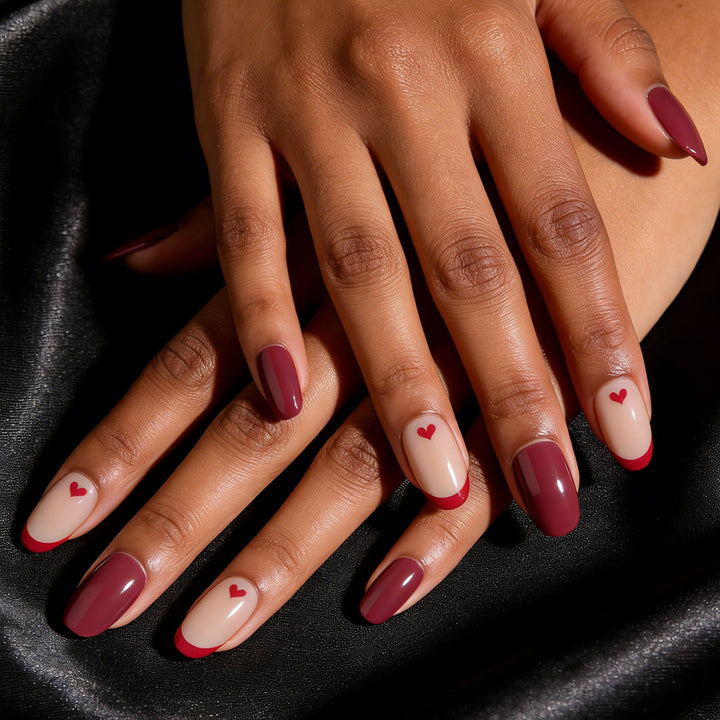 Creative Heart-Design Press-On Nails Kalsten