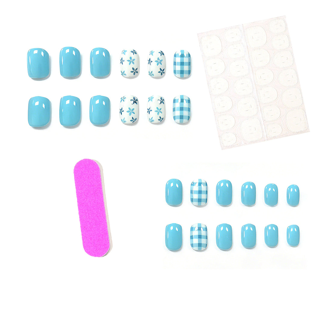Floral Patterned Nail Art Enhancements Kalsten 1789915405