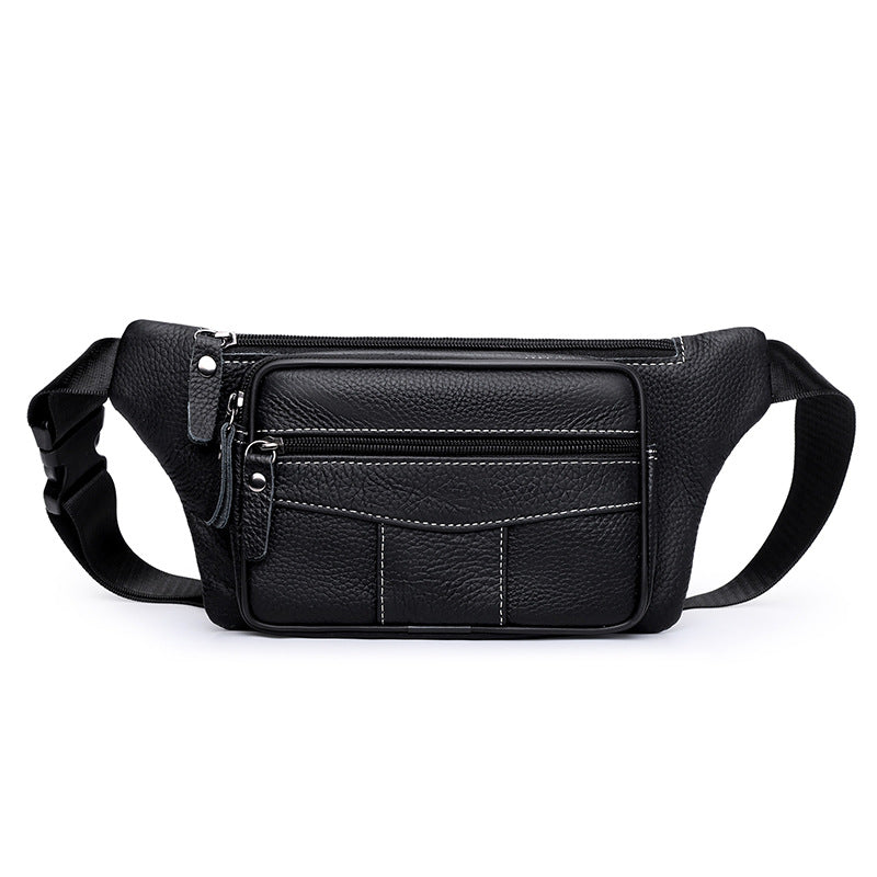 Compact Leather Waist Bag