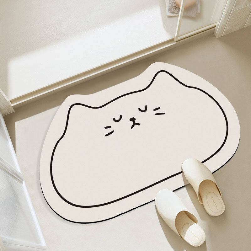 Cat Shaped Bath Mat for Home