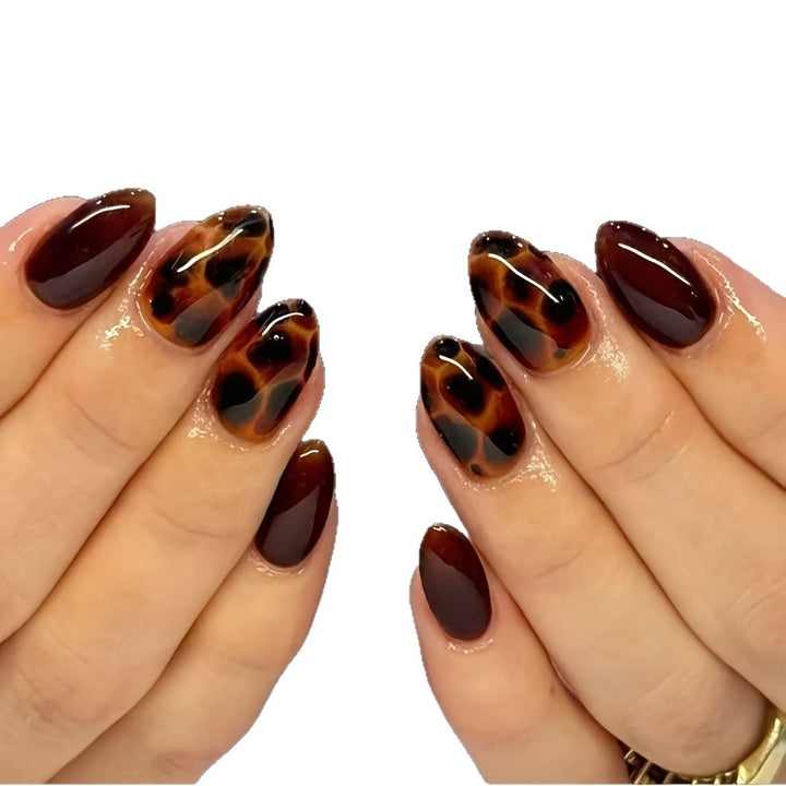 Glossy Natural Look Illusion Nail Set Kalsten