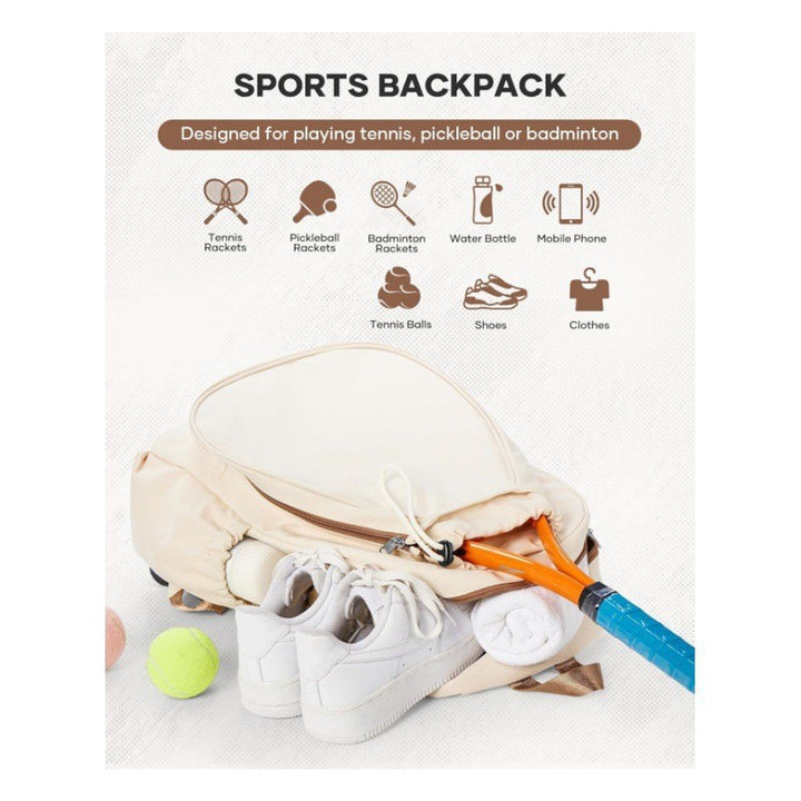 Multi-Compartment Tennis Gear Backpack Kalsten