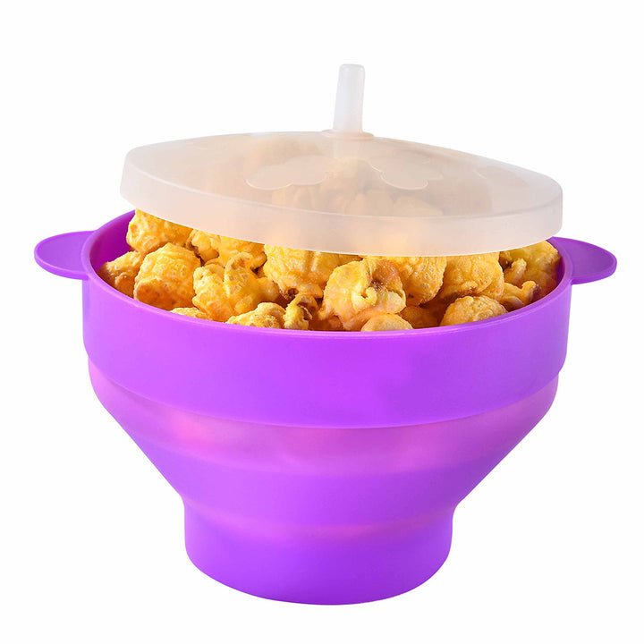 Silicone Popcorn Container with Lid Kalsten
