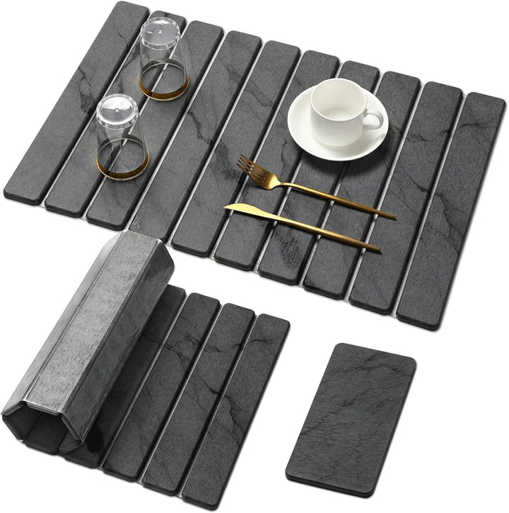 Elegant Marble Print Table Mat