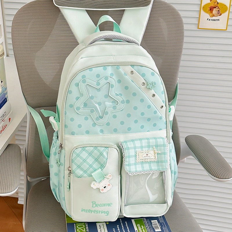 Cute Polka Dot Character Backpack Kalsten