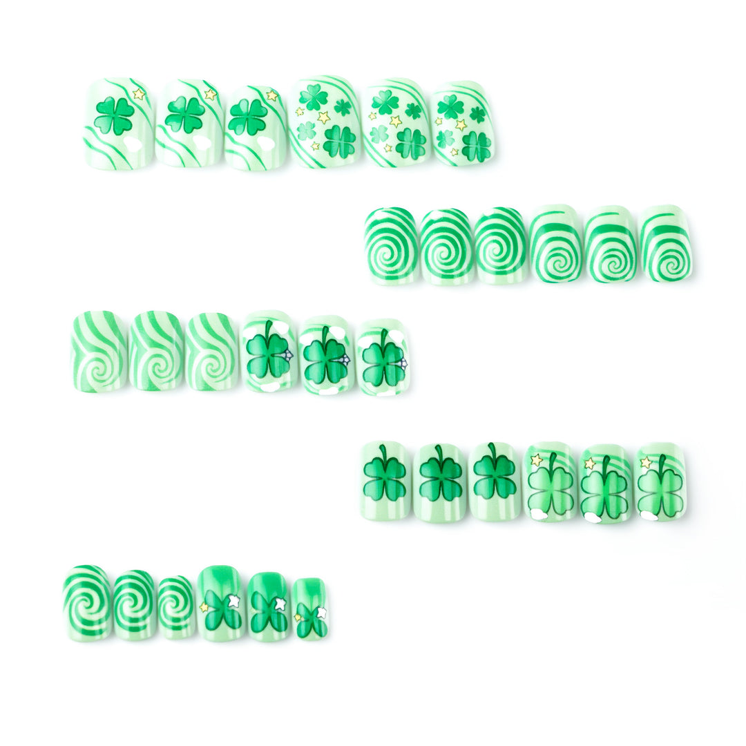 Creative St. Patrick's Day Themed Press-On Nail Set