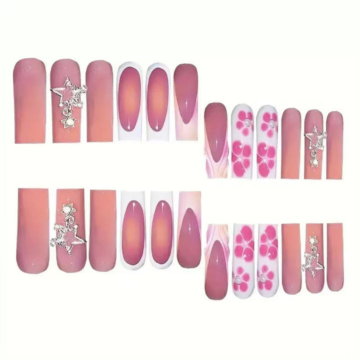 Decorative Floral Press-On Nails Kalsten