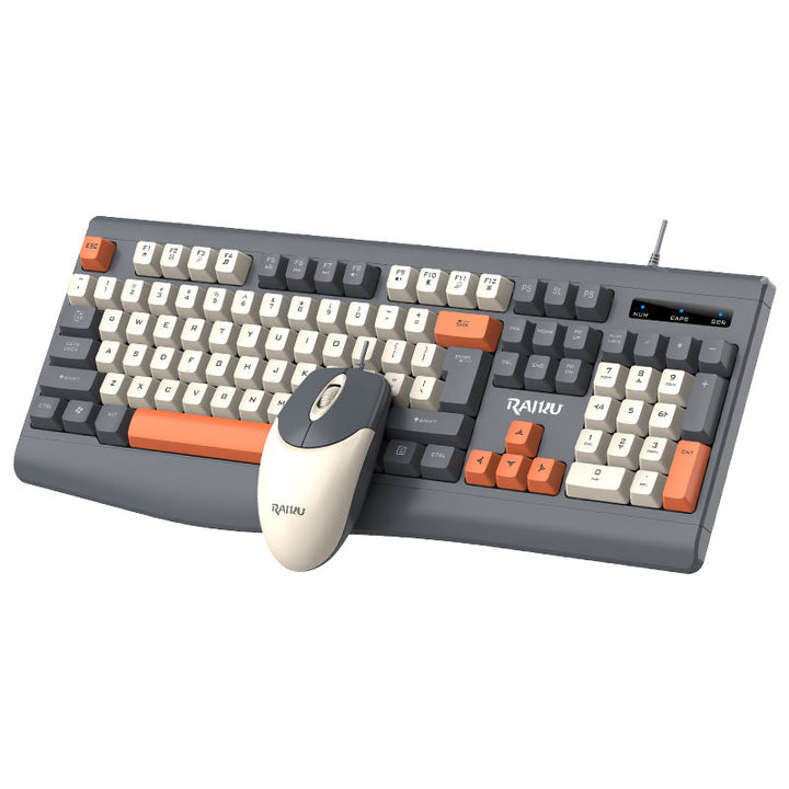 Wired Ergonomic Mechanical Keyboard and Mouse Set Kalsten