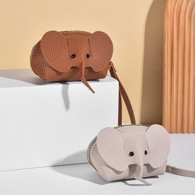 Cute Elephant-Themed Zippered Coin Purse Kalsten