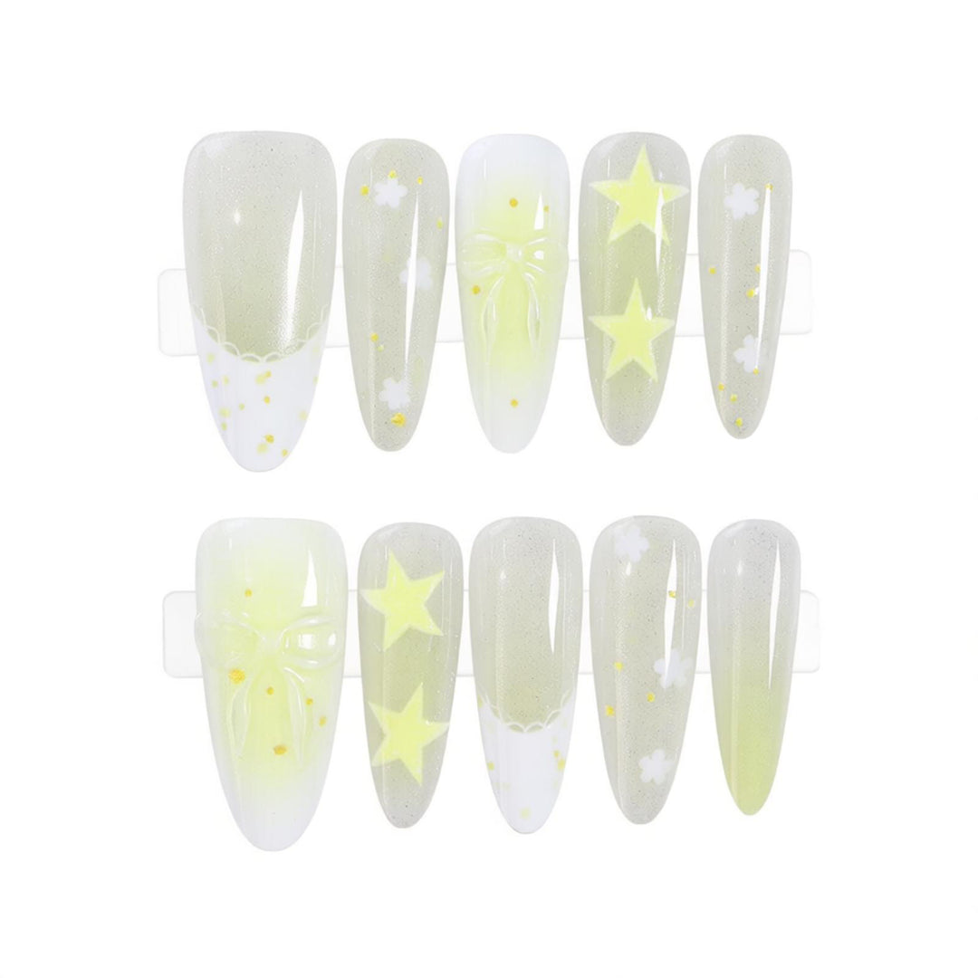 Starry Themed Press-On Nail Art Set Kalsten