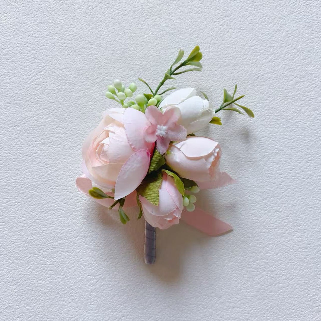 Elegant Floral Lapel Corsage