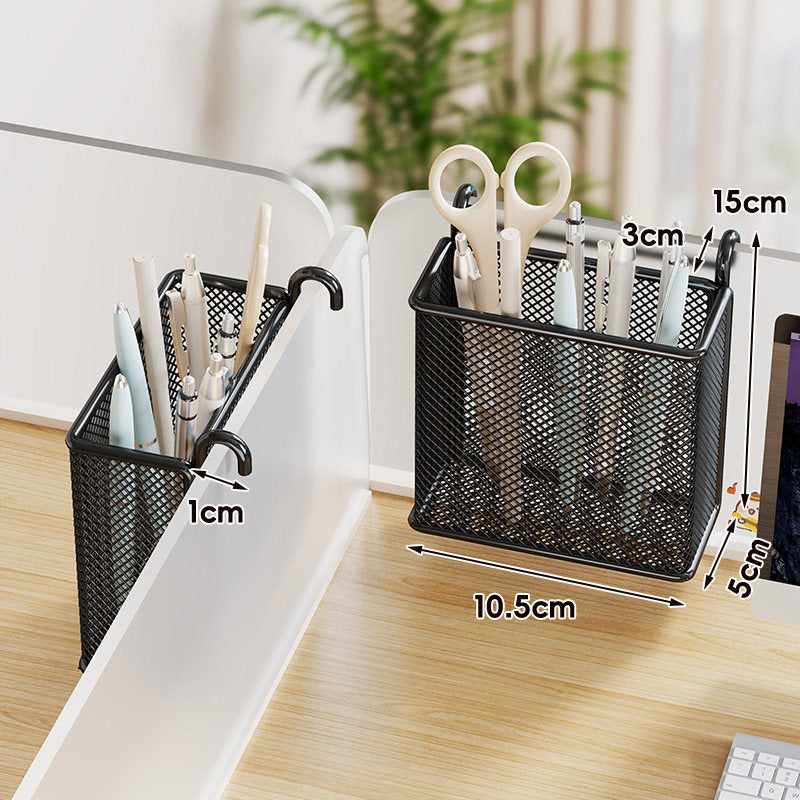 Hanging Mesh Desk Pen and Stationery Caddy Organizer