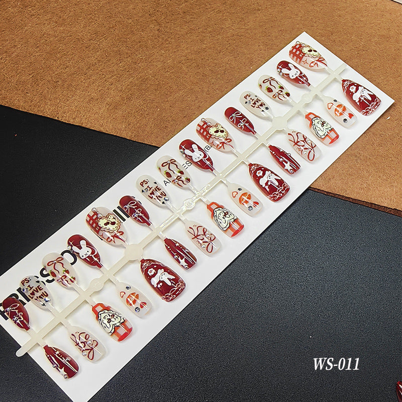 Artificial nails with romantic love motifs Kalsten