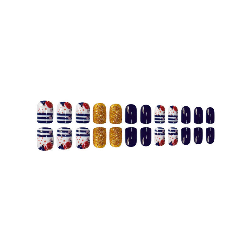 Decorative Floral Press-On Nail Set Kalsten 1787913909
