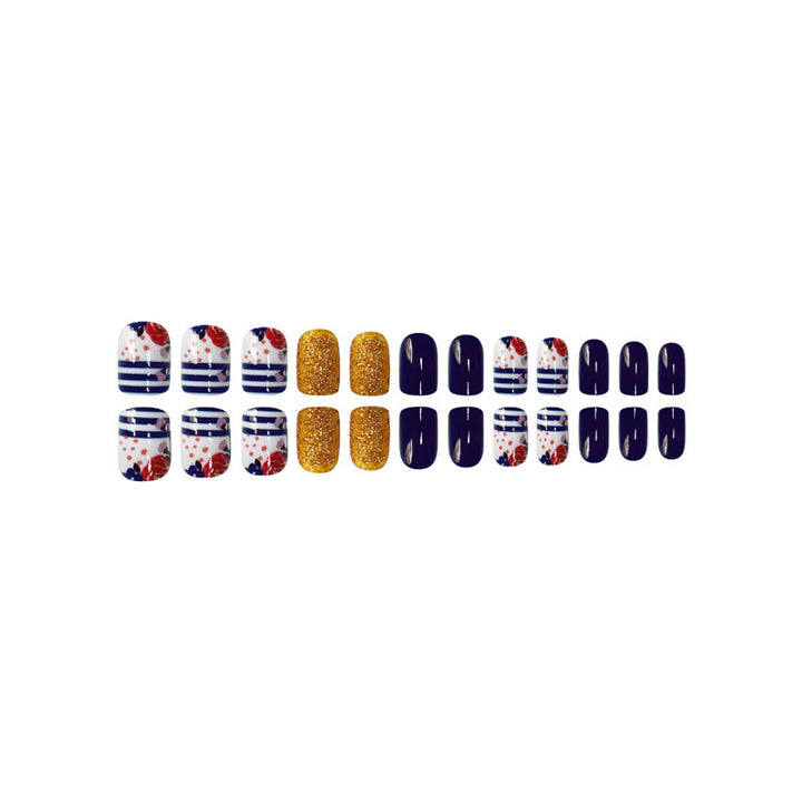 Decorative Floral Press-On Nail Set Kalsten 1787913909