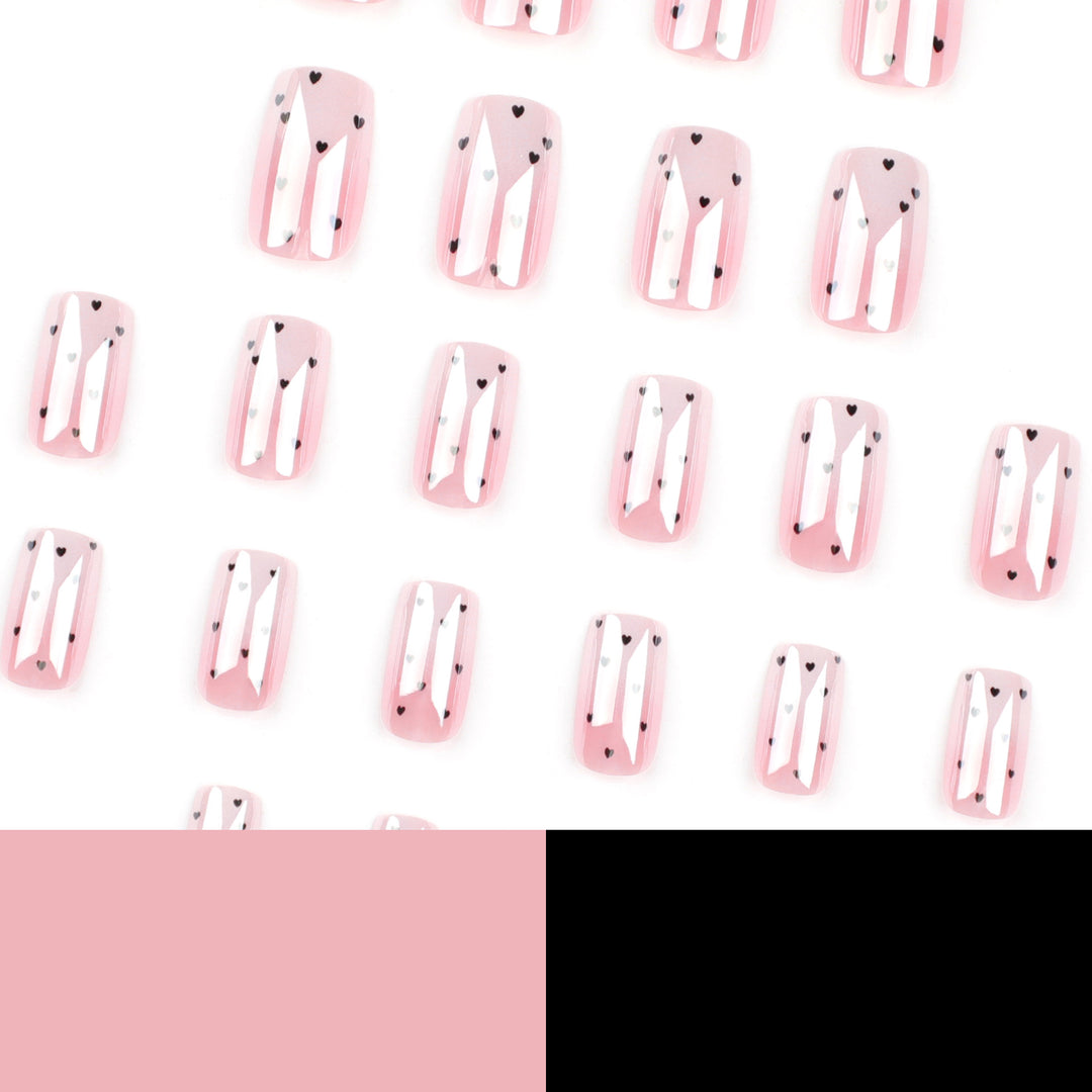 Artificial Nail Art with Heart Design Kalsten