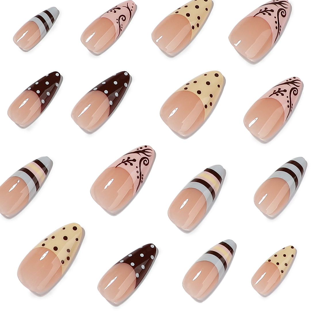 Artistic acrylic nails with enchanting dessert design Kalsten