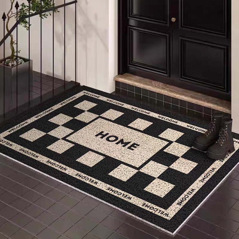 Decorative Checkered Entrance Mat