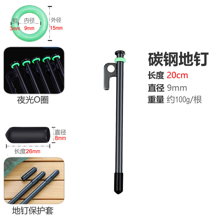 High-quality tent peg made of solid material with stable RGB marking Kalsten