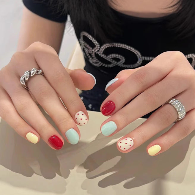 Glossy Ombre Press-On Nails Set Kalsten