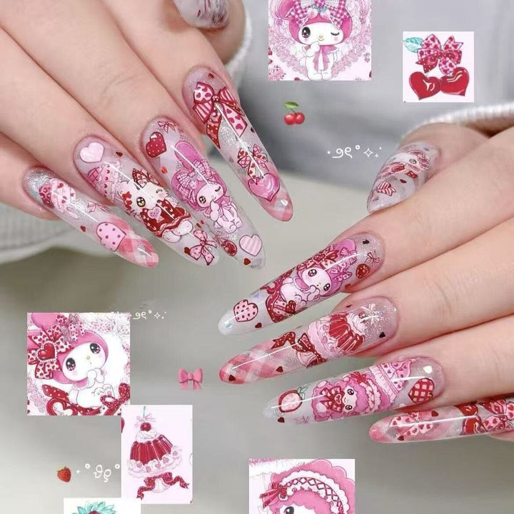 Artistic Long Stiletto Nail Enhancements Kalsten