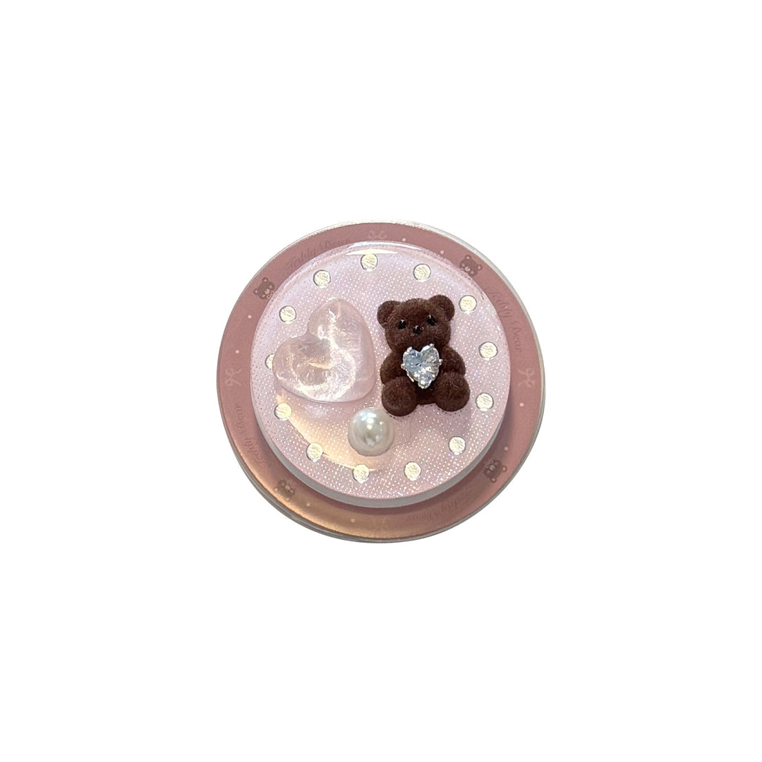 Decorative handheld mirror with bear motif Kalsten