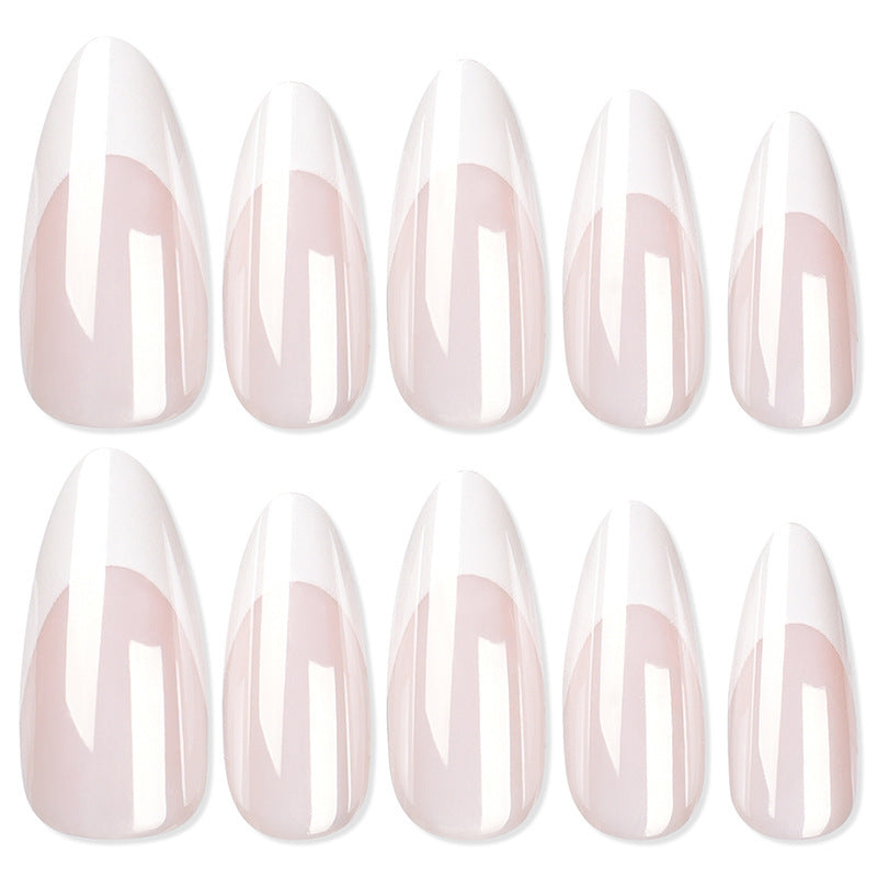 Artificial Nail Tips with Elegant French-Tip Design Kalsten