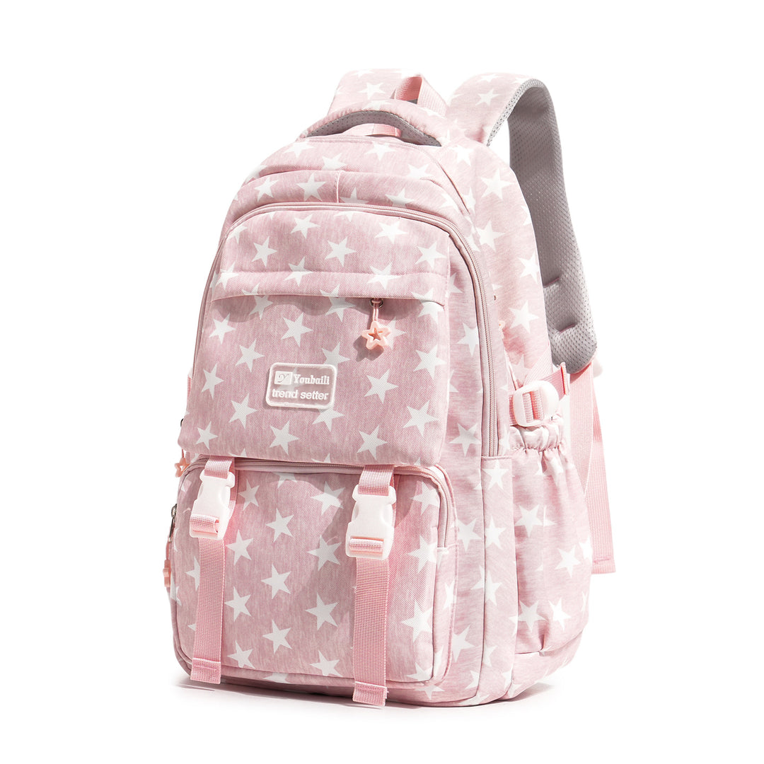 Stylish Star-Embellished Casual Backpack Kalsten