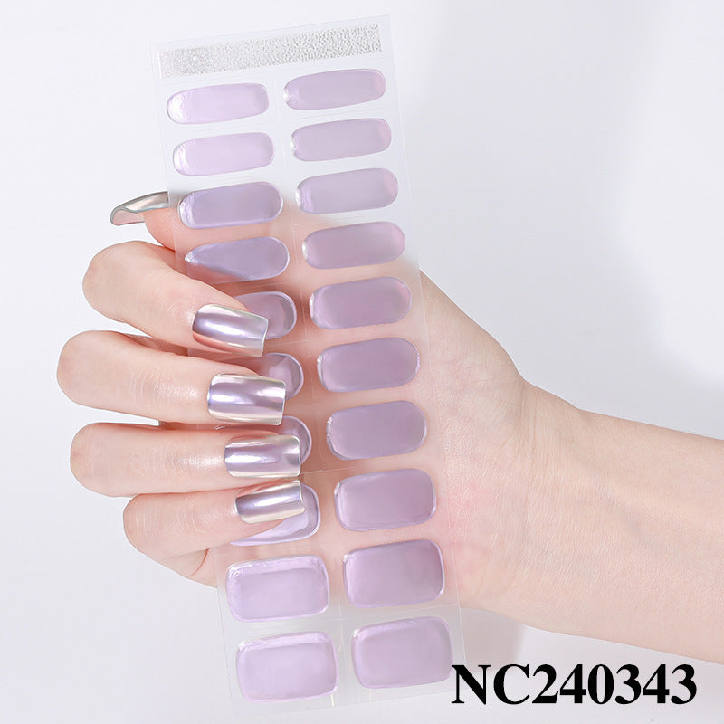 Glossy Press-On Nail Wraps