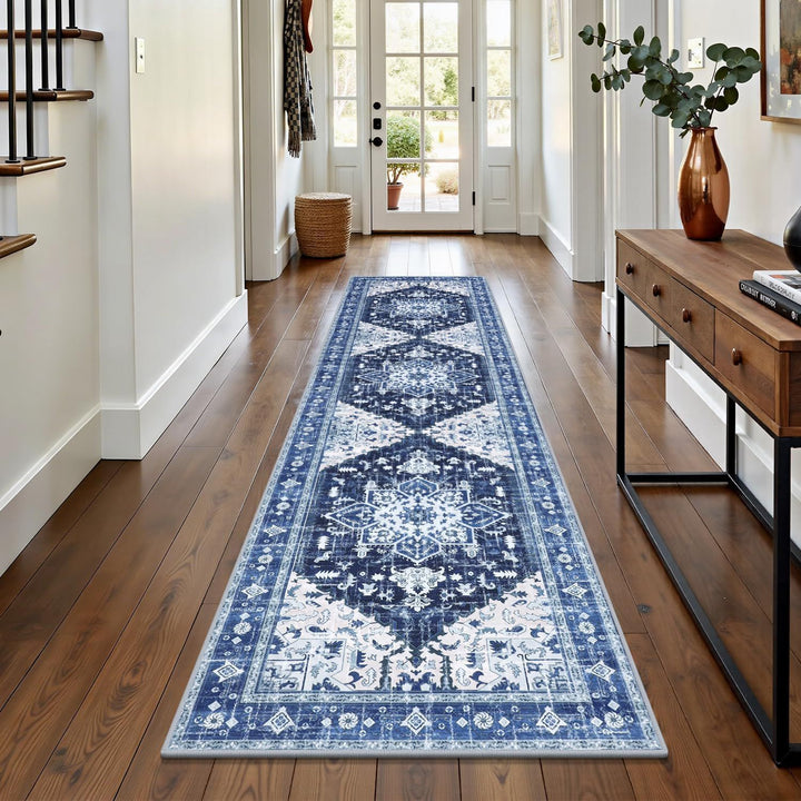 Vintage-Inspired Geometric Area Rug