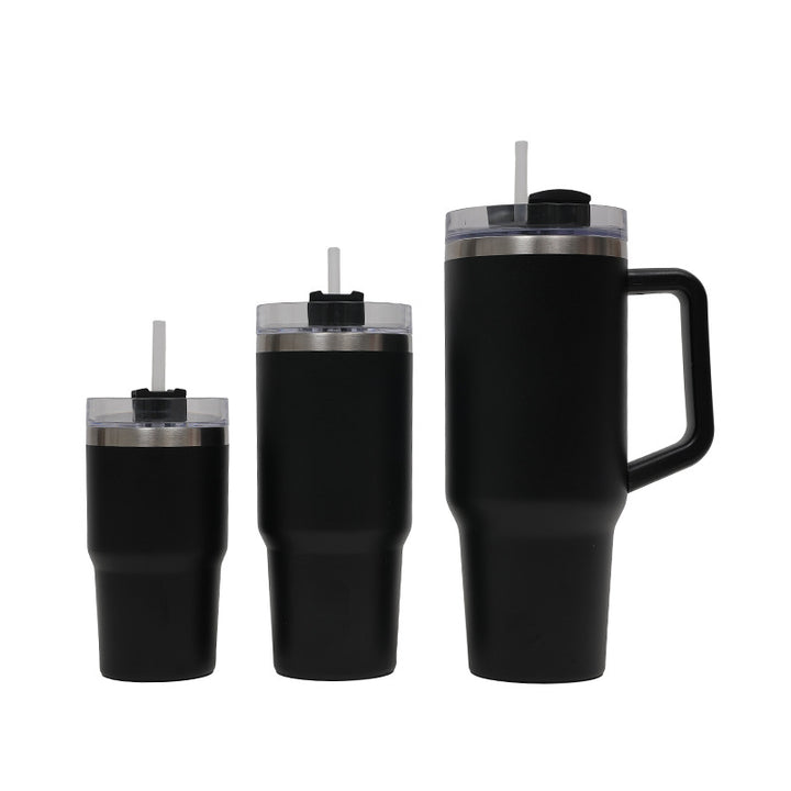 Women's Thermo Drinking Cup with Ergonomic Handle and Practical Straw Kalsten
