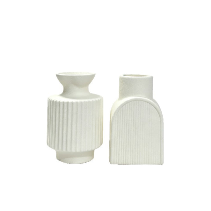 Stylish Textured Ceramic Flower Vase Kalsten
