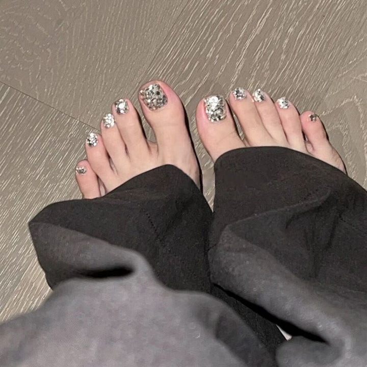 Decorative Glittering Toe Nail Art Kalsten