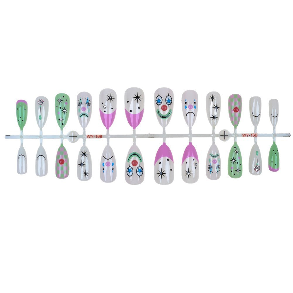 Playful Press-On Nail Art Set Kalsten