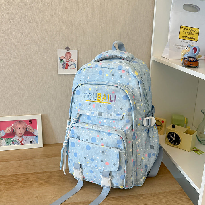 Playful Polka Dot School Backpack Kalsten