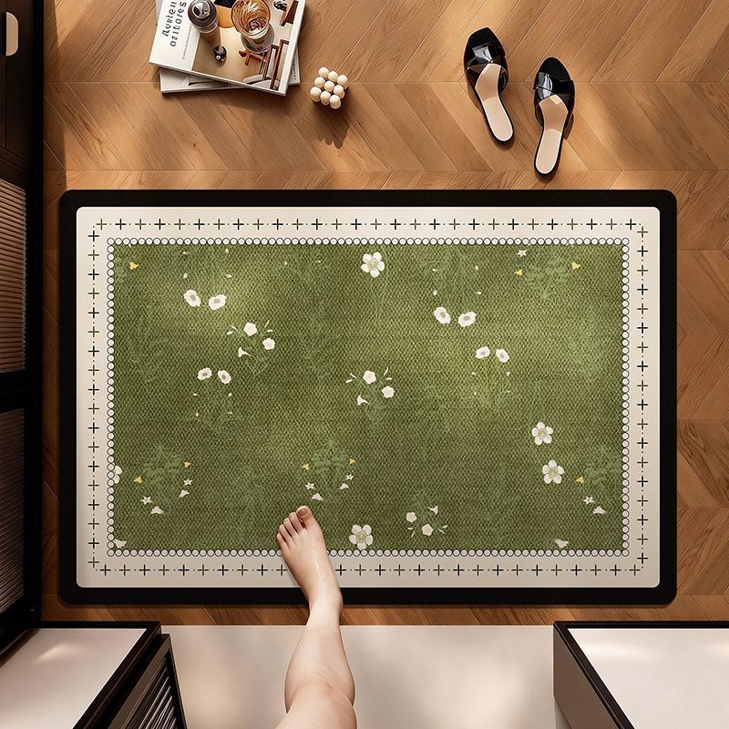Floral Patterned Kitchen Mat