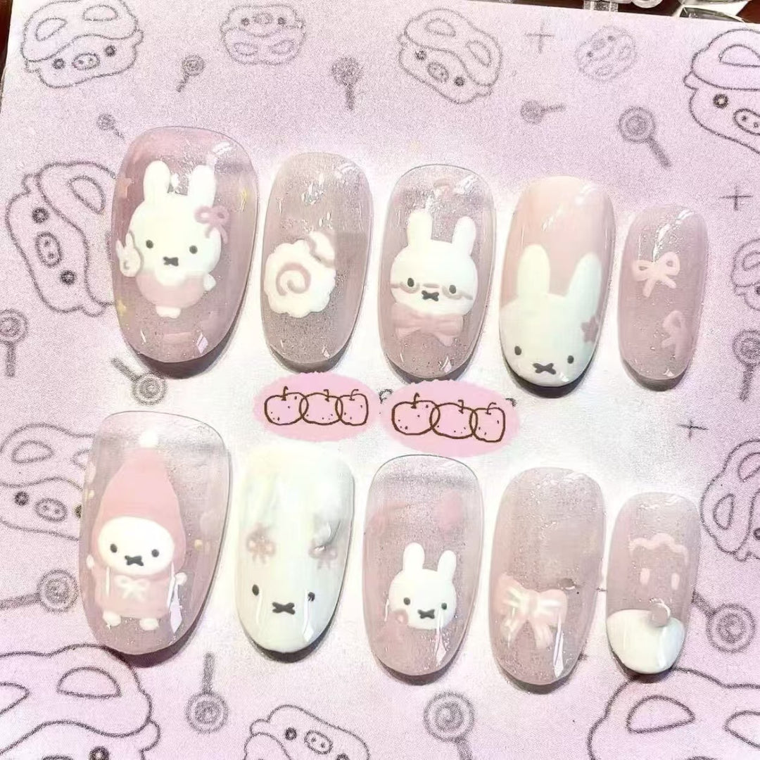 Creative Cartoon Press-On Nail Art Kalsten