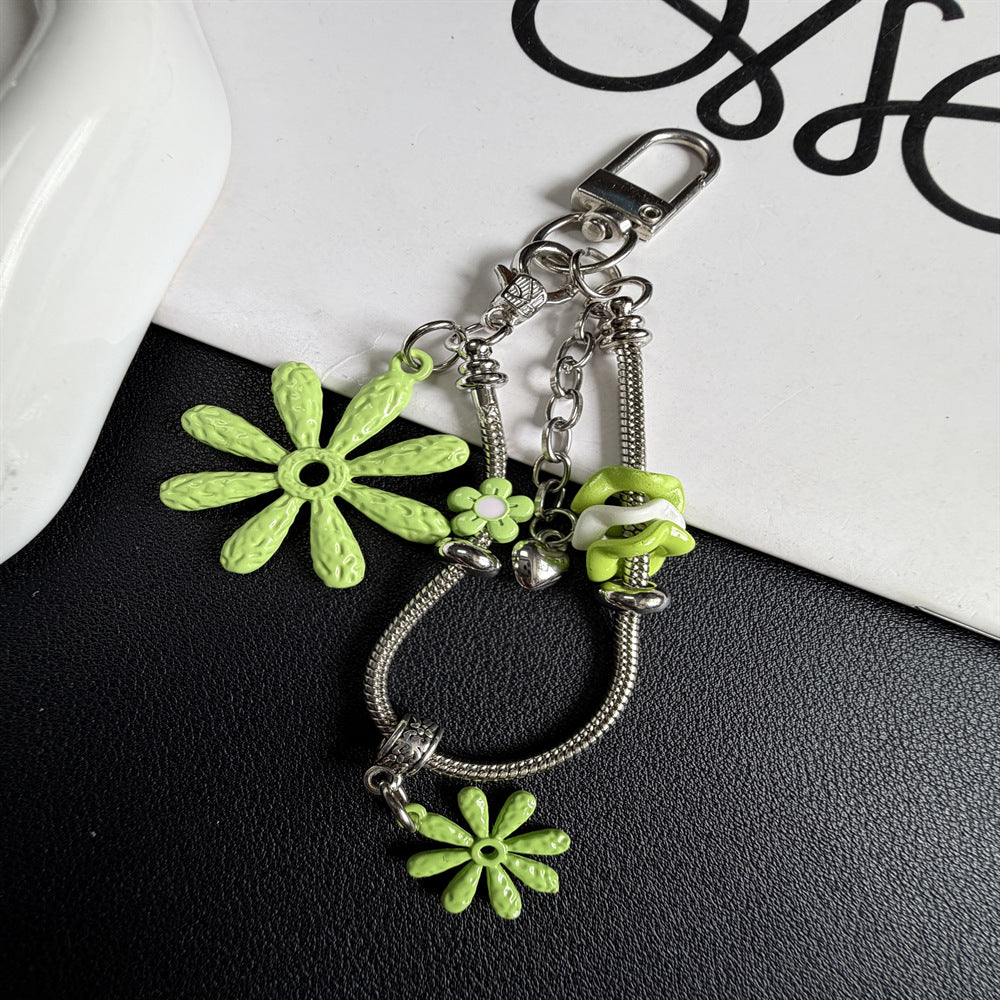 Floral-Themed Charm Keychain Kalsten