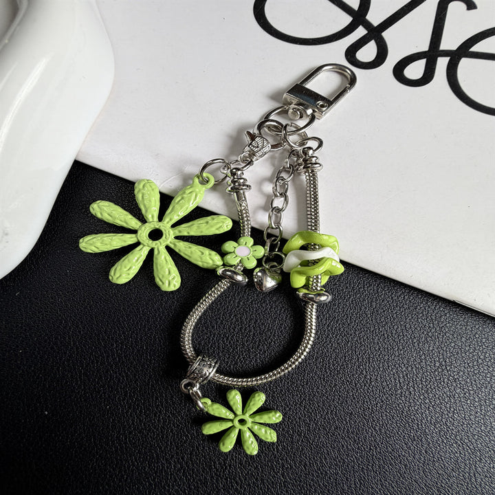 Floral-Themed Charm Keychain Kalsten