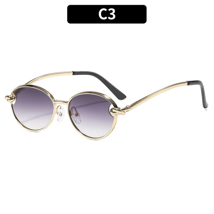 Elegant Round Frame Sunglasses  1787664225