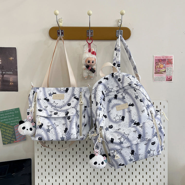 Multi-Pocket Fun-Themed Backpack